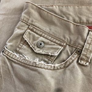 Distressed khakis 33x34